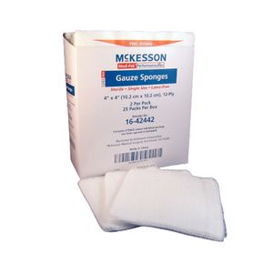 McKesson USP Type VII Cotton Sterile Gauze Sponges