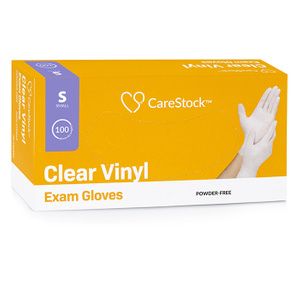 McKesson CareStock Clear Vinyl Exam Gloves