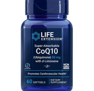 Life Extension Super-Absorbable CoQ10 (Ubiquinone) with d-Limonene Softgels