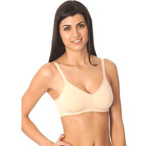 QT Intimates Molded Cotton Blend Bra