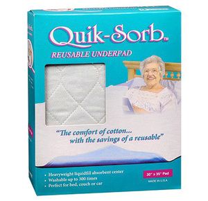 Buy Essential Medical Quik-Sorb Birdseye Cotton Quilted Bed/Sofa Reusable Underpad