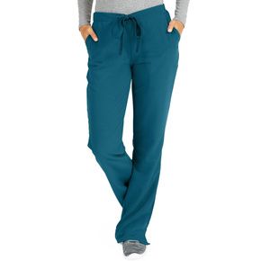 Medline Melrose Ave Womens Stretch Fabric Boot Cut Scrub Pants - Caribbean Blue