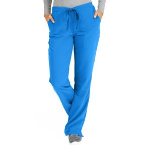 Medline Melrose Ave Womens Stretch Fabric Boot Cut Scrub Pants - Royal Blue