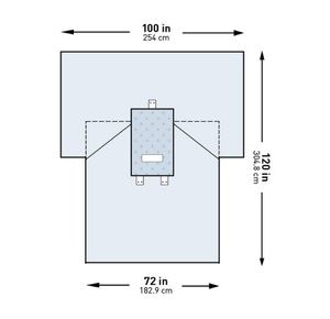 McKesson Transverse Abdominal  Laparotomy Drape