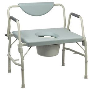 Mckesson Drop Arm Steel Frame Commode Chair