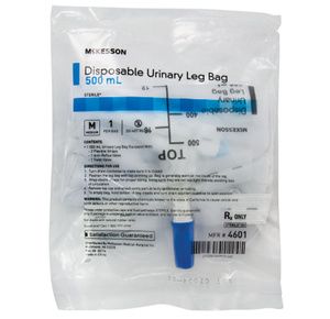 Buy McKesson Vinyl Urinary Leg Bag With Anti-Reflux Valve