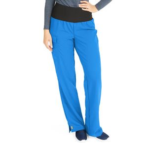 Medline Ocean Ave Womens Stretch Fabric Support Waistband Scrub Pants - Royal Blue