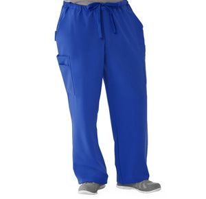 Medline Illinois Ave Mens Athletic Cargo Scrub Pants with 7 Pockets - Royal Blue