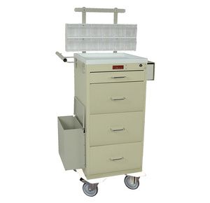 Harloff Four Drawer Mini Line Phlebotomy Cart Package