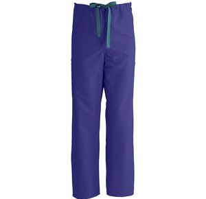 Medline ComfortEase Unisex Non-Reversible Drawstring Cargo Pants - Purple