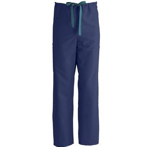 Medline ComfortEase Unisex Non-Reversible Drawstring Cargo Pants - Royal Blue
