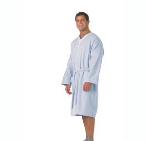Medline Traditional Patient Plisse Bathrobe
