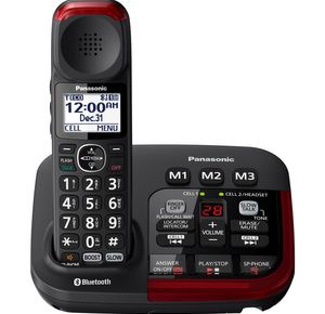 Panasonic Link2Cell Bluetooth Amplified Cordless Phone With Digital Answering Machine