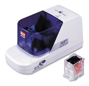 MAX Electronic Heavy-Duty Flat Clinch Stapler