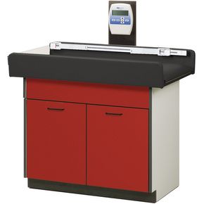 Clinton Select Series Pediatric Scale Treatment Table with Two Doors and One Adjustable Shelf