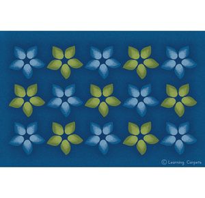 Childrens Factory Flower Seating Rug