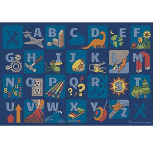 Childrens Factory Steam Alphabet Rug