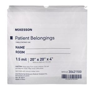 McKesson Patient Belongings Bag