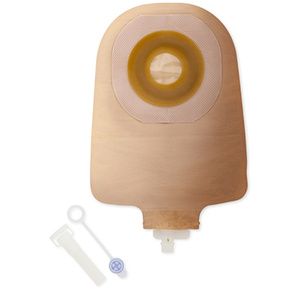 Hollister Premier One-Piece Extended Wear Flat Pre-cut Transparent 9 Inches Urostomy Pouch