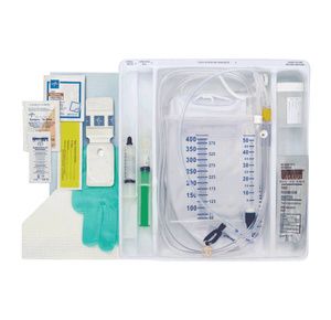 Level 1 Urine Meter Foley Tray with 400 Series Foley Catheter Temperat