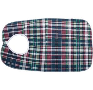Essential Medical Deluxe Plaid Bib With Vinyl Back