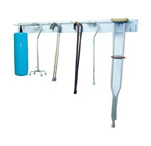 Complete Medical Wall Mounted Cane And Crutch Rack