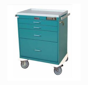 Harloff Four Drawer Short Anesthesia Cart
