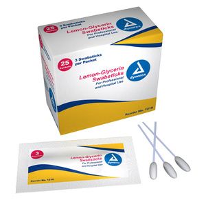 Dynarex Lemon Glycerin Swabsticks