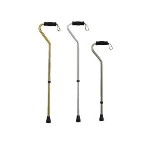 ITA-MED Offset Aluminum Cane With Wrist Strap