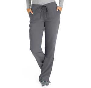 Medline Melrose Ave Womens Stretch Fabric Boot Cut Scrub Pants - Charcoal