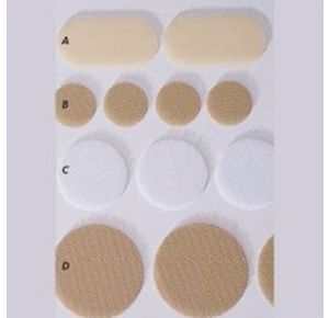 Self-Adhesive Strap Attach Hook Tabs and Coins