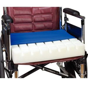 Nova Convoluted Foam Wheelchair Seat & Back Cushion with Fleece Cover -  Bellevue Healthcare