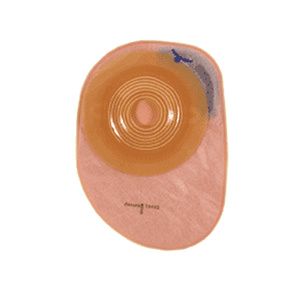 Coloplast Assura One-Piece Midi Convex Light Standard Cut-to-Fit Opaque Closed Pouch With Filter