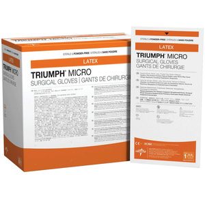 Medline Triumph Micro Latex Powder-Free Surgical Gloves
