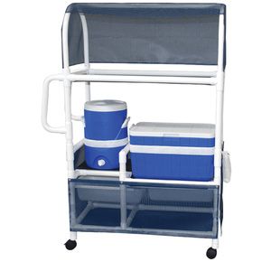 MJM International Hydration Ice Cart with Ergonomic Handles