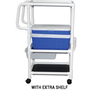 MJM International Hydration Ice Cart with Extra Shelf