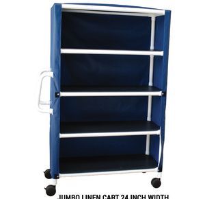 MJM International Four Shelf Linen Cart