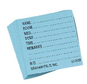 Graham Field Medicine Dispensing Tray Cards