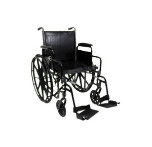 Karman Healthcare Standard Weight Deluxe Wheelchair With Detachable Armrest