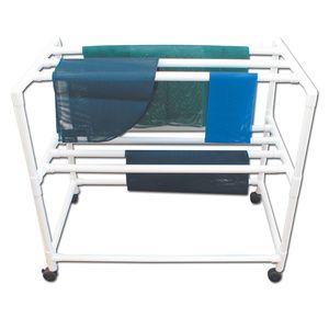 MJM International Mobile Drying Rack with Seven Drying Racks