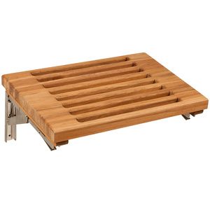Teakworks4u Wall Mount Fold Down Shower Bench With Slots