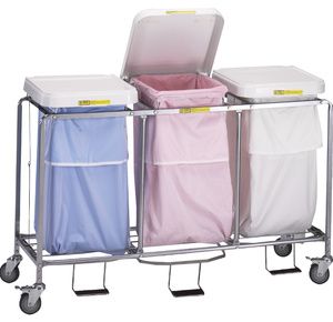 R&B Triple Leakproof Hamper with Foot Pedal