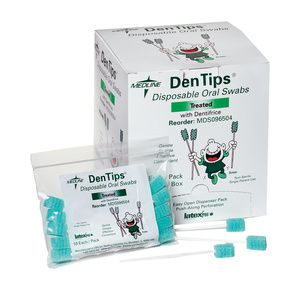 Dentips Mint Treated Oral Swabs