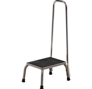 Clinton Stainless Steel Step Stool with Hand Rail