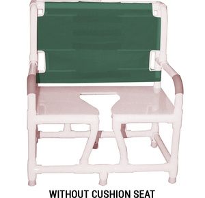 MJM International Bariatric Bedside Commode with Full Support Back