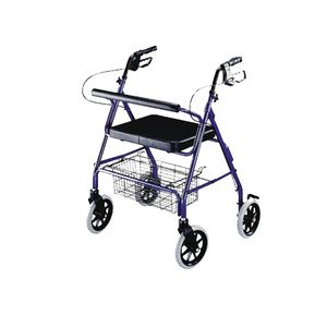 ITA-MED Four Wheel Heavy Duty Aluminum Rollator with Loop Brakes