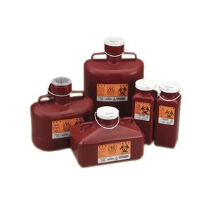 Medical Action Biohazard Non Stackable Sharps Container with Locking Cap