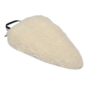 Hermell Sciatica Saddle Cushion With Imitation Sheepskin Top Panel