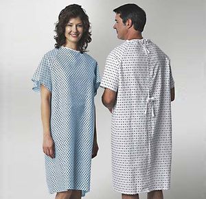 Medline Traditional Patient Gown
