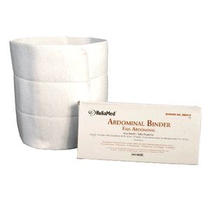 Abdominal Binder for Women, Three-Panel Body, 9-Inch Elastic, White - Home  Medical Supply